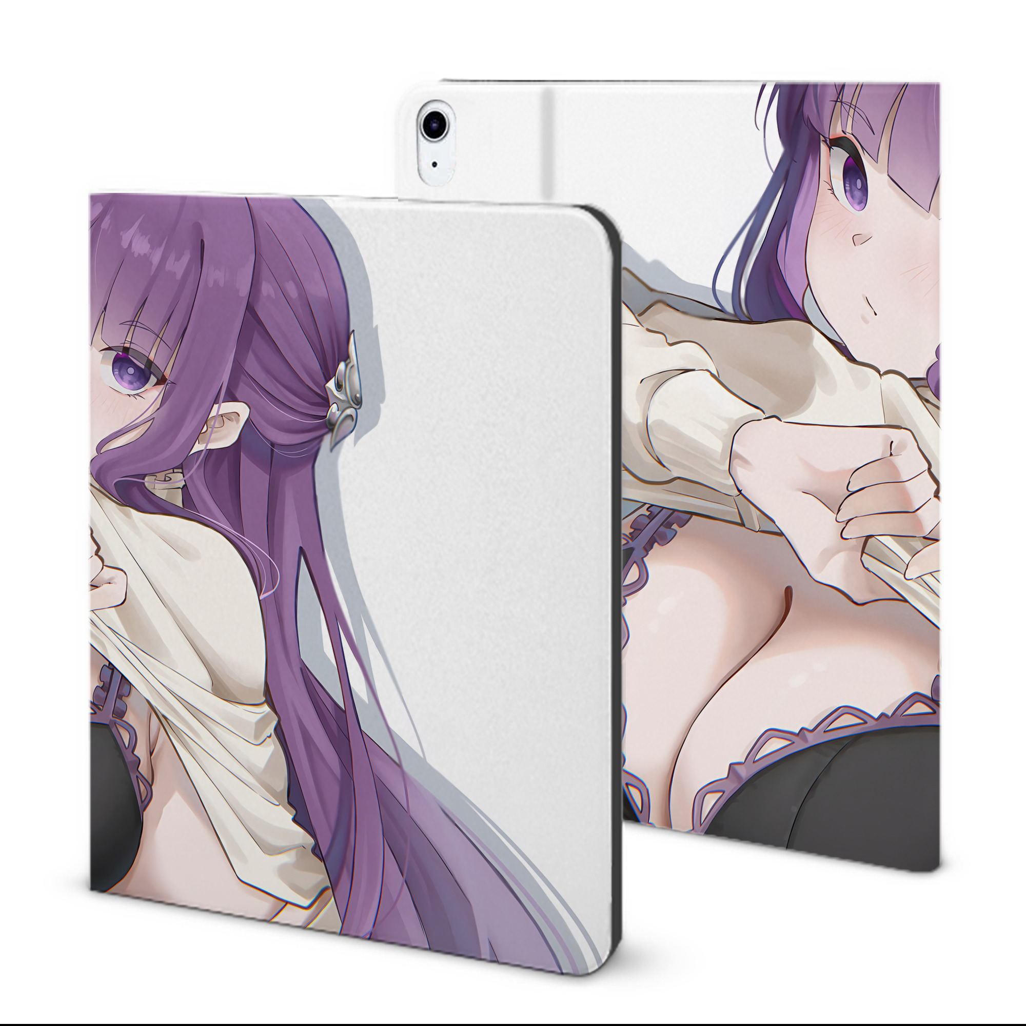 （画像用） 葬送のフリーレン Frieren IPad ケース ブック型 PUレザー TPU 耐衝撃 軽量 薄型 ペン収納なし 全面保護 IPad 各モデル対応